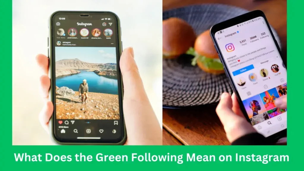 Green Following Mean on Instagram- Green Following
 Button on Instagram