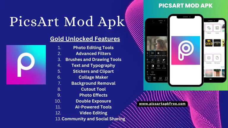 Unleash Your Photo Editing With PicsArt Mod APK free Unlocked Gold Features 2024